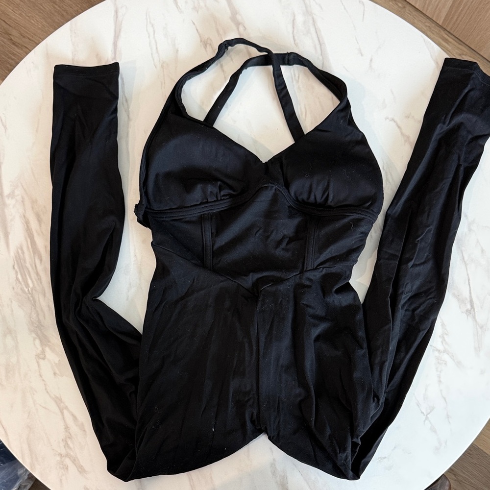 Lici Black one piece workout jumpsuit